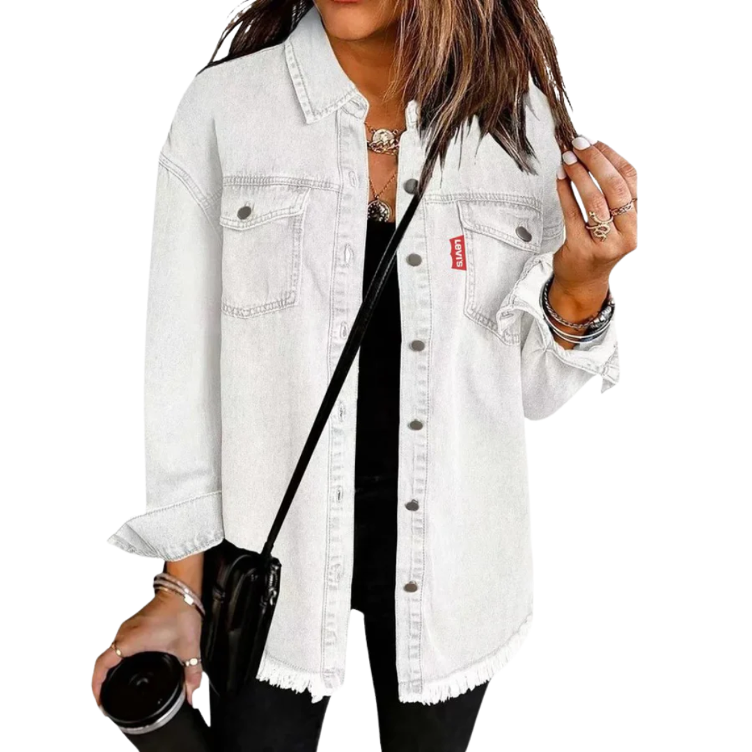 LV Damen Denim Shacket